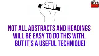 Hack Academic Articles—6—Refracting the Analysis