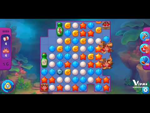 Fishdom. 8899 super hard level no boosters and diamonds. 13 moves