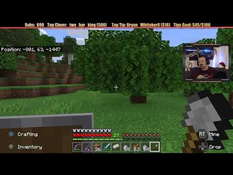 Minecraft "Chill Stream" Dec. 9, 2019 pt3 - Clay Collection and Smelting