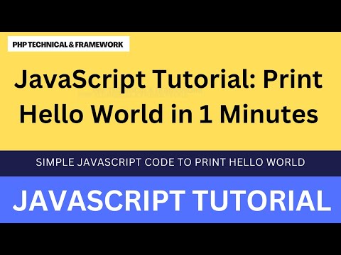 Print Hello World In Javascript