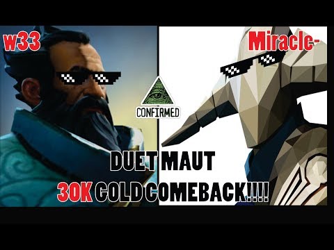 FPL DOTA 2 w33 feat Miracle- 30K GOLD COMEBACK!!