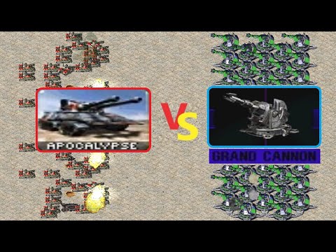 Apocalypse vs Grand Cannon - Same Cost - Red Alert 2