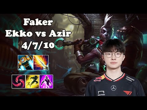 🔥 Faker Ekko Mid | Korea Master Solo Queue | Patch 15.7 | League of Legends 🔥