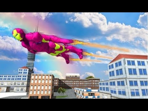Flying Iron Hero City Survival (by AJ GAMING) - Flying Iron Hero Battle | Android GamePlay