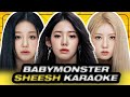 BABYMONSTER SHEESH Karaoke With Easy Lyrics