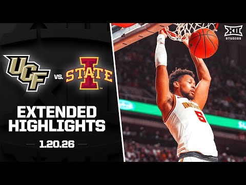 UCF vs. #9 Iowa State Extended Highlights | 2025-26 Big 12 Men's Basketball