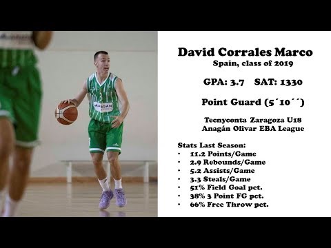Ultimate Highlights David Corrales ´01, Point Guard Tecnyconta Zaragoza