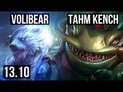 VOLIBEAR vs TAHM KENCH (TOP) | 9/0/5, Legendary | TR Diamond | 13.10
