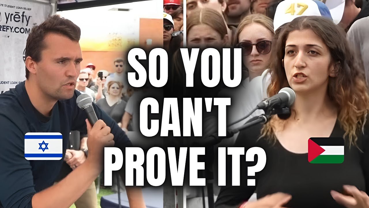 Anti-Israel Student's Lie BACKFIRES as Charlie Kirk Lists The Facts About "Palestinians"