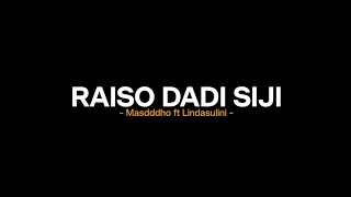 Download lagu Raiso dadi siji - Masdddho ft Lindasulini(Lirik lagu) sayang aku ikhlas trimo dadi seng ke loro mp3
