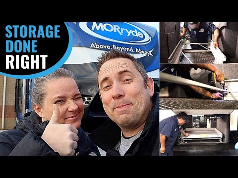 RV Storage//How to Install MORryde Sliding Trays & Battery Trays