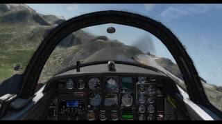 Beechcraft T-34C Mentor -- X-Plane 11 -- Bella Coola B.C. (CYBD)