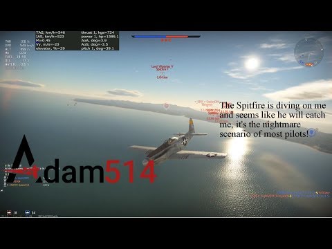War Thunder P51H vs Spitfire Mk14c