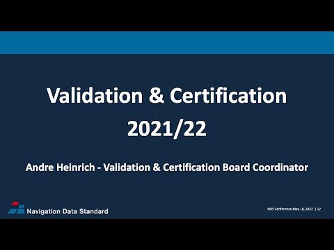 NDS Public Conference 2022 - NDS Validation & Certification