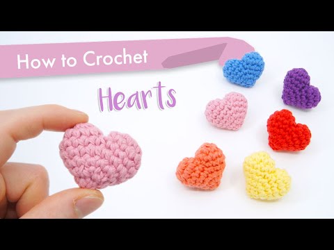 How to Crochet Classic Hearts || Beginner Pattern and Tutorial