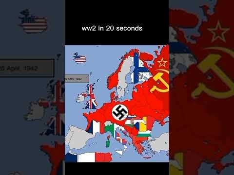 ww2 in 20 seconds all the credits come from geography and space #shorts