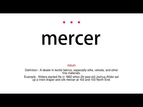 How to pronounce mercer - Vocab Today