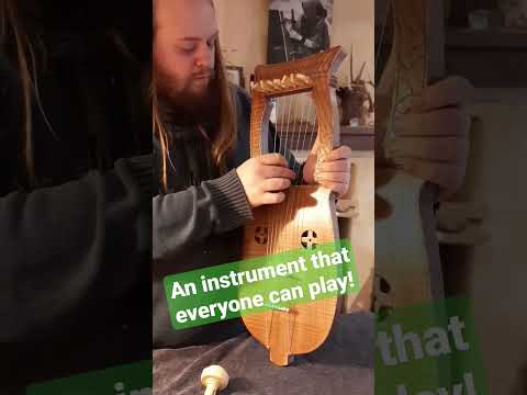 Lyre - an instrument that everyone can play!  #lyre #harp #bard  #easytolearn #learningmusic