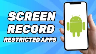 How to Screen Record Restricted Apps | Black Screen Problem 2024