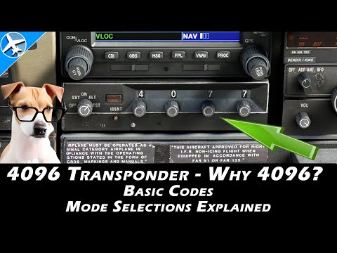 Aircraft Transponders - Basic Functions, Codes, and Why it is Called a 4096 Transponder.