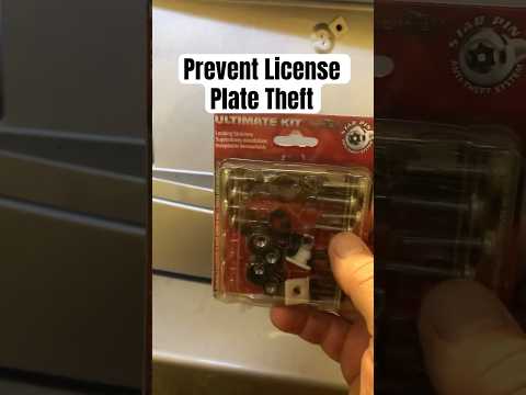 How To Prevent License Plate Theft, Lost License Plate, License Plate Screws #shorts