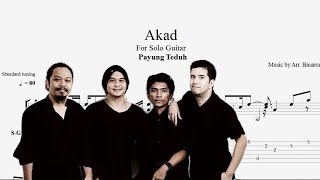 Akad - Payung Teduh (Fingerstyle TAB)