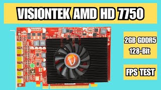Visiontek AMD Radeon HD 7750 2GB GDDR5 128Bits GPU FPS Benchmark Test 2025