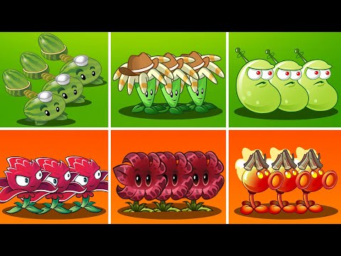 6 Best Plant RED vs GREEN - Who Will Win ? PvZ 2 Plant Vs Plant