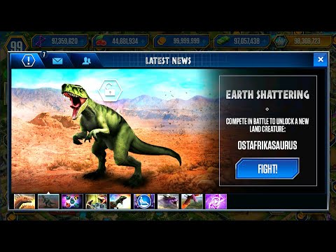 OSTAFRIKASAURUS UNLOCKED X3 MAX LEVEL (JURASSIC WORLD).