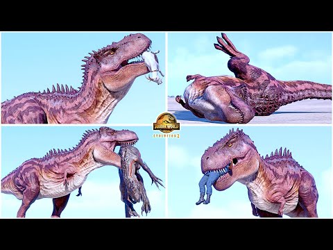 Tarbosaurus All Perfect Animations & Interactions 🦖 Jurassic World Evolution 2 - Cretaceous Predator