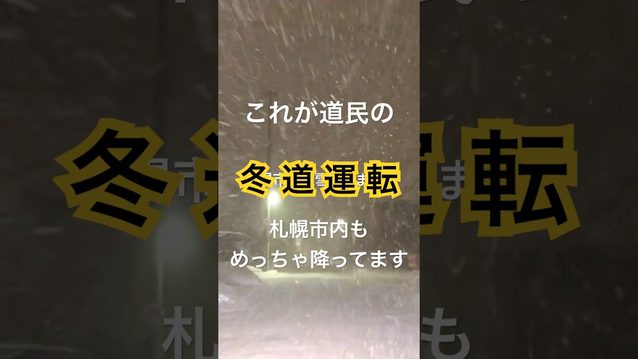 札幌市も吹雪いてます！