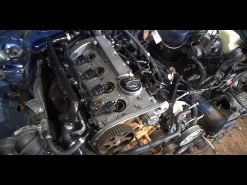 How to replace the head gasket step by step Audi A4 1.8 turbo. Part 2 of 3. disassemble