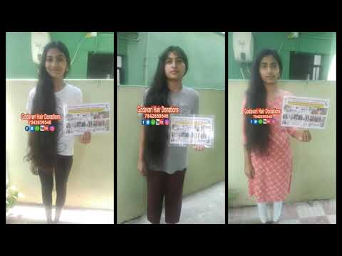 3 Sister's Hair Donation on Birthday to Cancer Patients - For a Noble cause -GHD 147