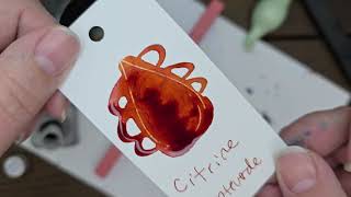 Citrine Ink Review Monteverde Fountain Pen Ink