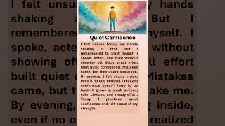Quiet Confidence “Start Today, Do Confidently Tomorrow!”  #boostyourconfidence  #affirmations