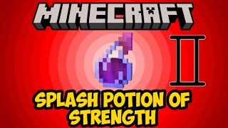 Minecraft: How to Make Splash Potion of Strength II | Easy Potions Guide