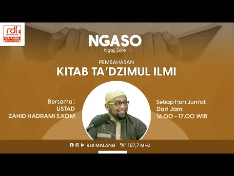 Ngaso (Ngaji Sore) Khulashoh Ta'dzimul Ilmi #1 - ustadz Zahid Hadrami S.Kom