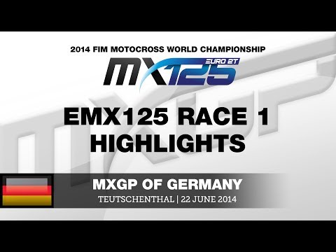 EMX125 of Germany 2014 Race 1 Highlights - Motocross