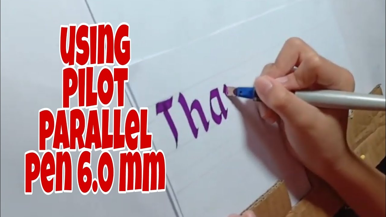 #pilot #pilotparallelpen Using Pilot Parallel Pen 6.0mm