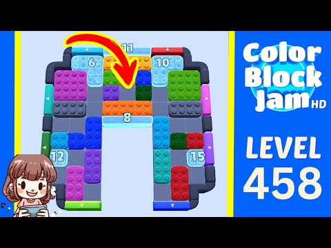 Color Block Jam Level 458 Solution Walkthrough