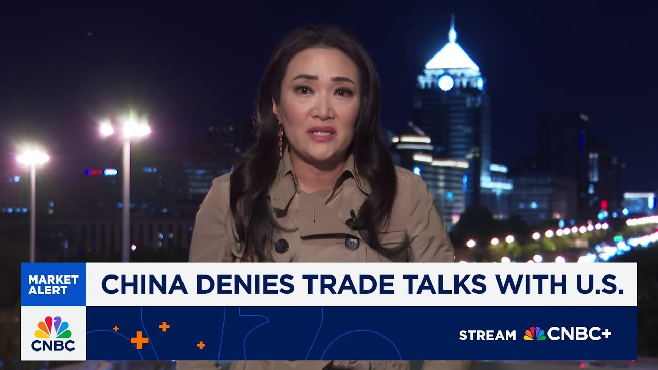 China denies trade talks with U.S.
