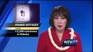 Power outages hit several areas of Oahu
