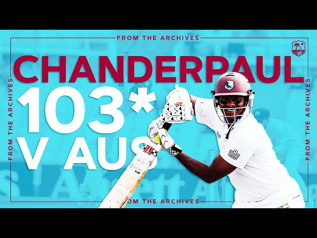 🙌 Legendary Innings! | Shivnarine Chanderpaul Hits Unbeaten 103 Against Australia | ICC Hall of Fame