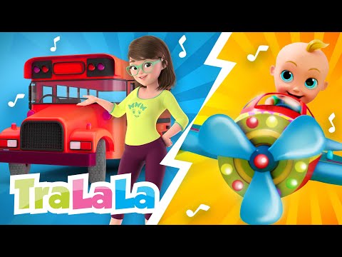 🚌 Roțile autobuzului și Cântecul Vehiculelor ✈️ Vrum-Vrum 🚀 TraLaLa Cântece pentru Copii