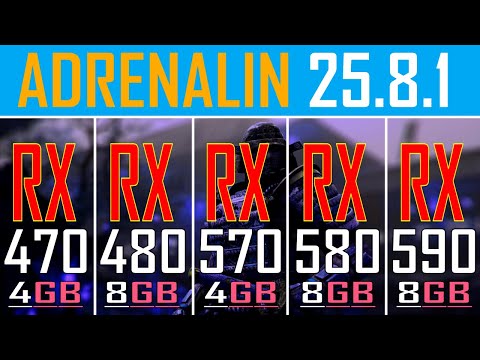 RX 470 vs RX 480 vs RX 590 vs RX 570 vs RX 580 || NEW DRIVER - 25.8.1 ||