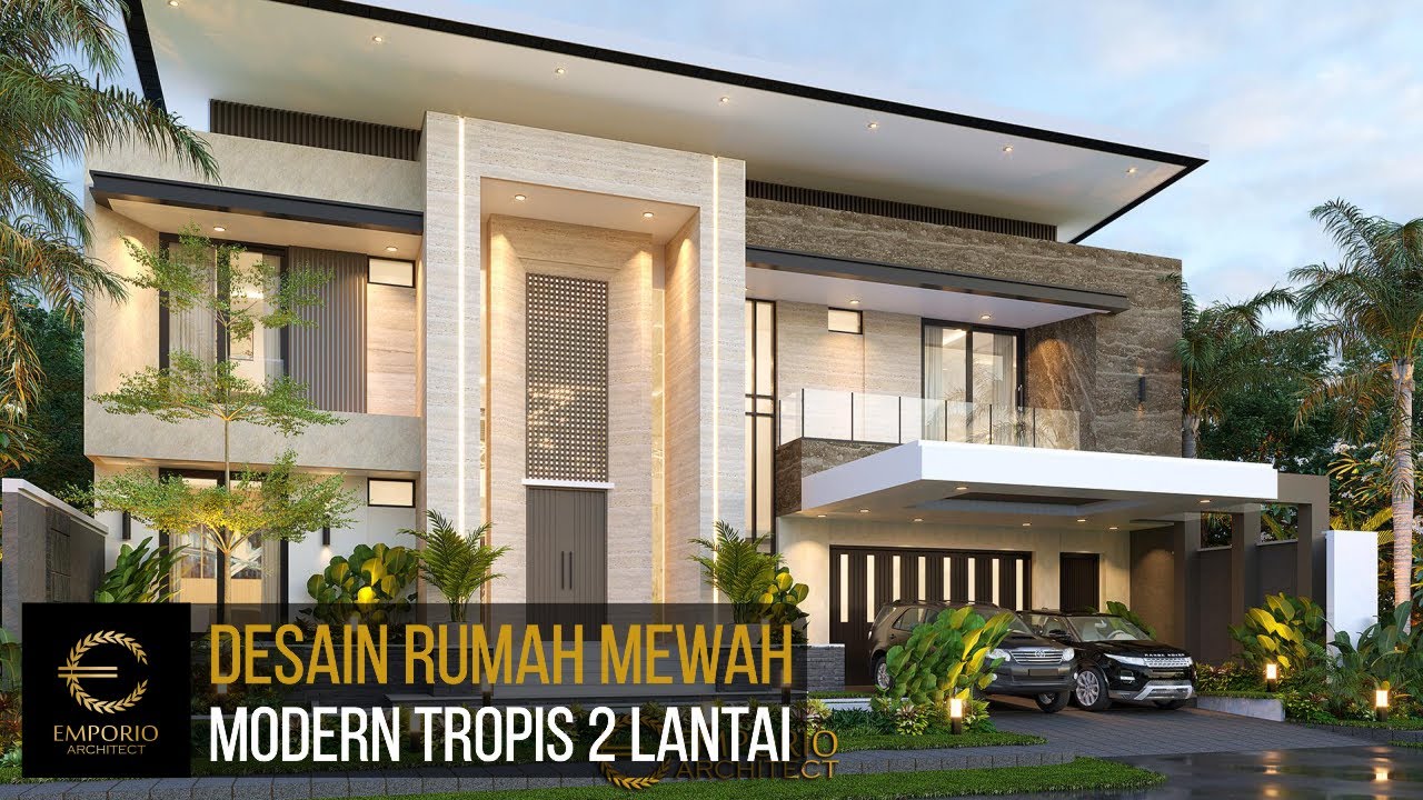 Video 3D Mrs. Yeti Modern House 2 Floors Design - Lampung