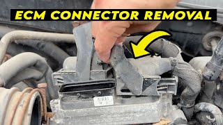 How to Disconnect the ECM Connectors Plugs (2 Ways)