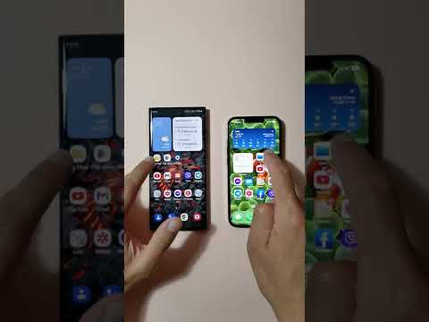 One Ui 5 Android 13 Animations VS iOS 16 Animations  #Shorts
