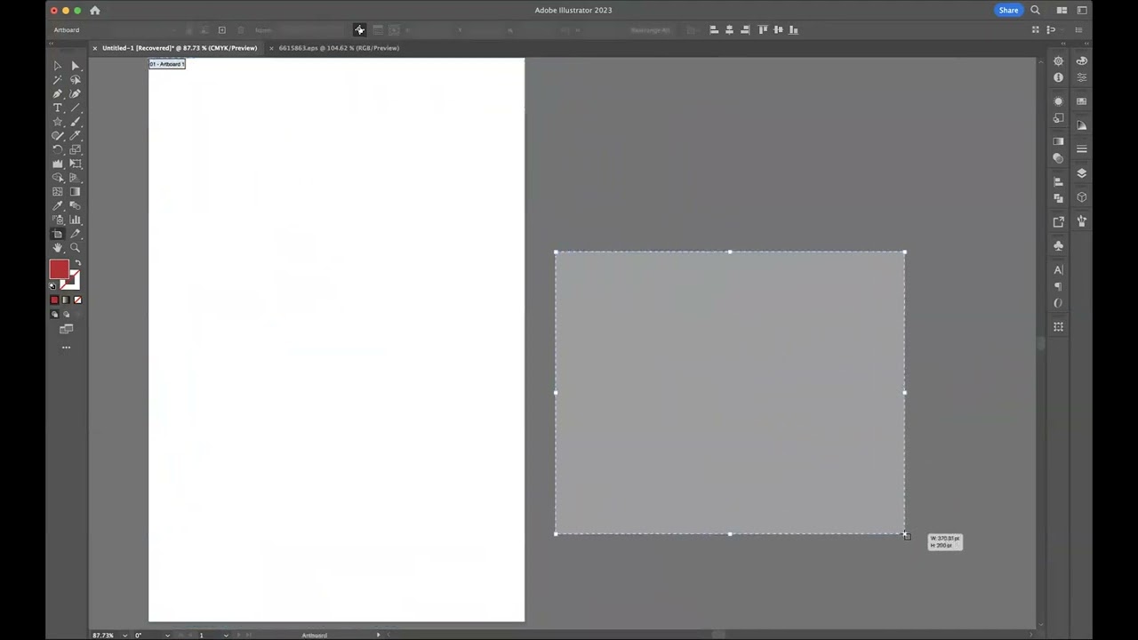How to edit new document or Artboard - Adobe Illustrator