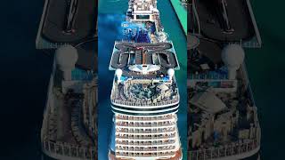 Go kart track on the deck of the Norwegian Encore cruise ship.